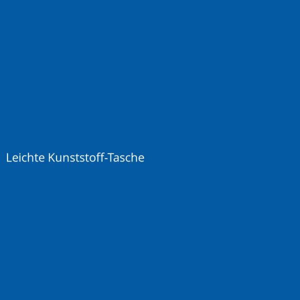 Leichte Kunststoff-Tasche