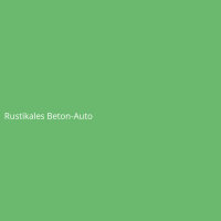 Rustikales Beton-Auto