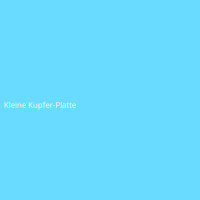 Kleine Kupfer-Platte