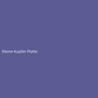 Kleine Kupfer-Platte