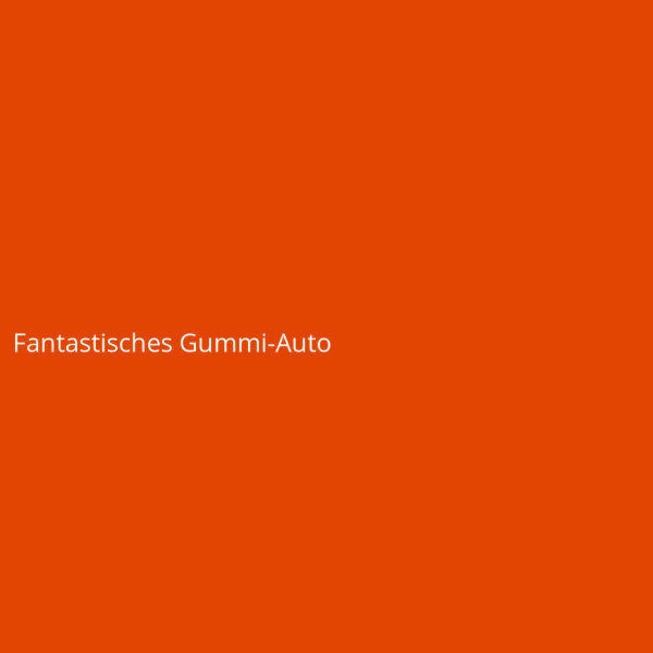 Fantastisches Gummi-Auto